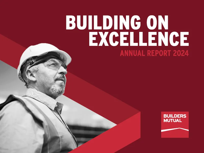 Cover of 2024 Builders Mutual annual report